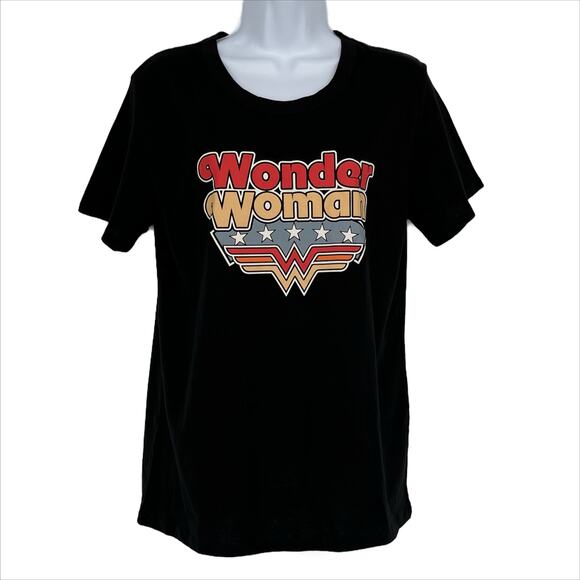 Time and Tru Girls Wonder Woman Tee in Black/Multi Size M (8/10) - Picture 1 of 5